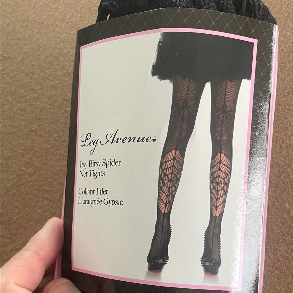Leg Avenue Black Itsy Bitsy Spider Tights
